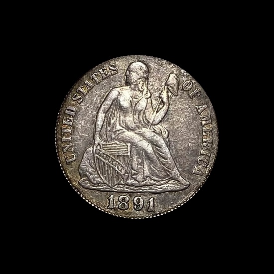 1891 Seated Liberty Dime LIGHTLY CIRCULATED