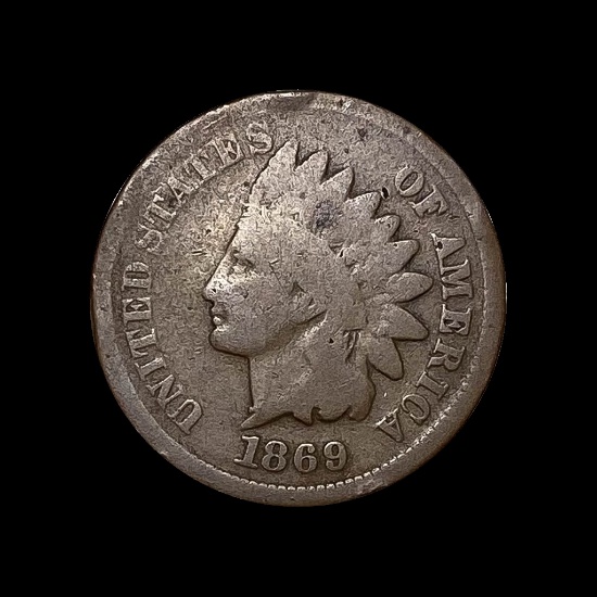 1869 Indian Head Cent NICELY CIRCULATED