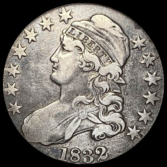 1832 Capped Bust Silver Half Dollar LIGHTLY CIRCULATED