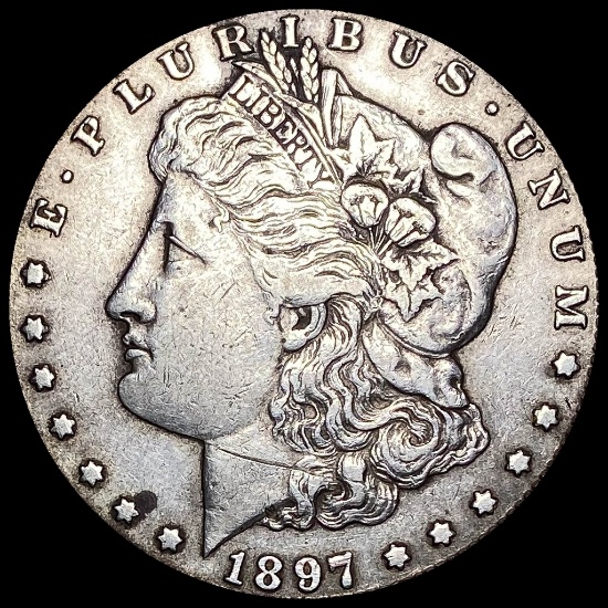 1897-S Silver Morgan Dollar NEARLY UNCIRCULATED
