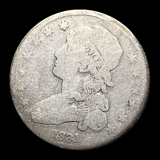 1831 Capped Bust Silver Quarter NICELY CIRCULATED