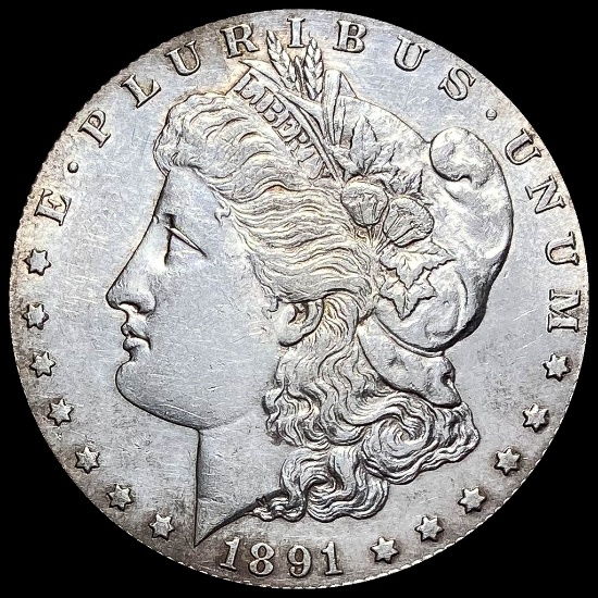 1891-S Silver Morgan Dollar CHOICE BU