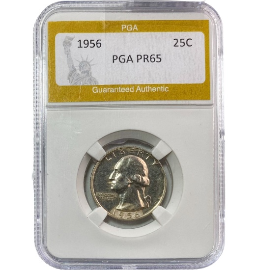 1956 Washington Quarter PGA PR65