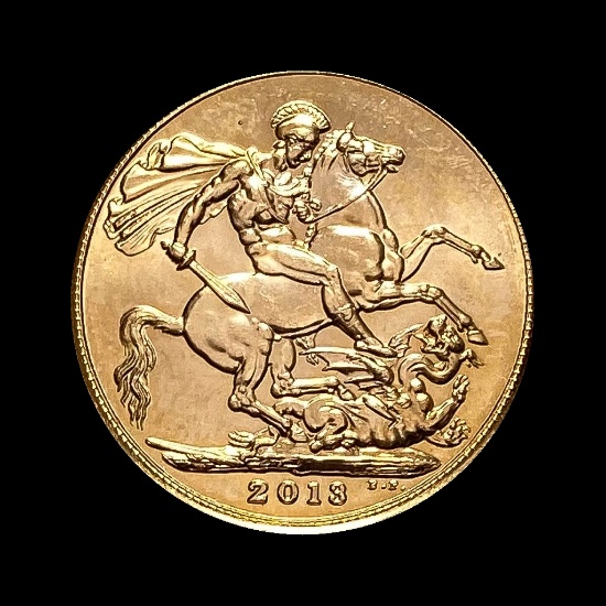 2018 Gold Sovereign GEM BU