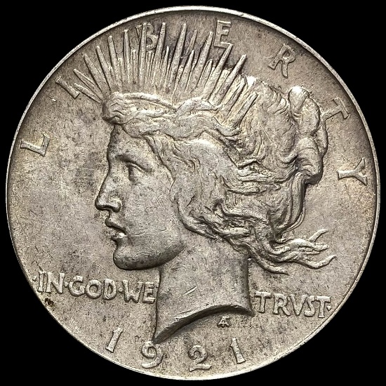 1921 Silver Peace Dollar NEARLY UNCIRCULATED