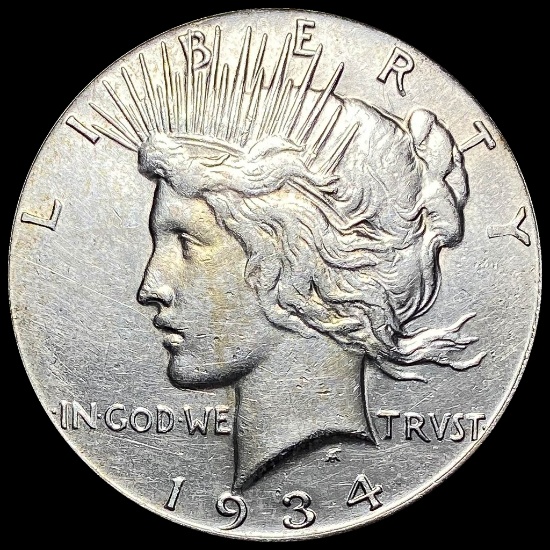 1934-S Silver Peace Dollar CLOSELY UNCIRCULATED