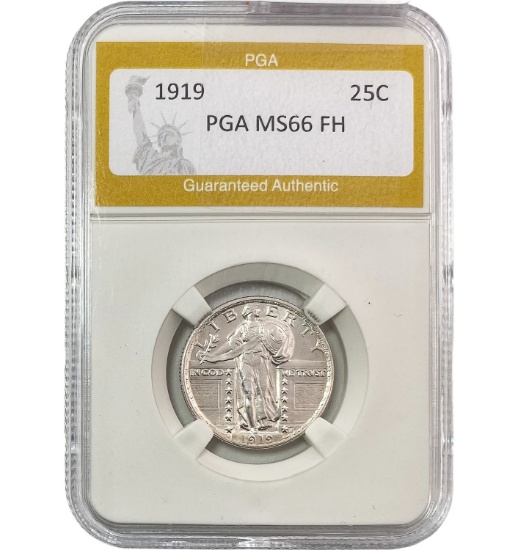 1919 25C Standing Liberty Quarter PGA MS