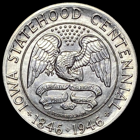 1946 Silver Iowa Centennial Half Dollar UNCIRCULATED