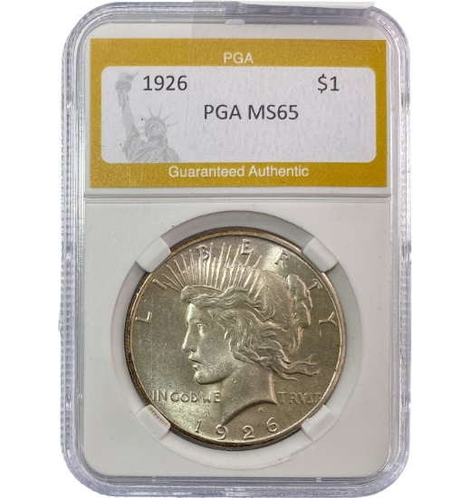 1926 Peace Silver Dollar PGA MS65