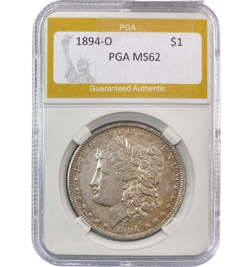 1894-O Morgan Silver Dollar PGA MS62