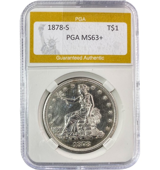 1878-S Trade Dollar PGA MS63+