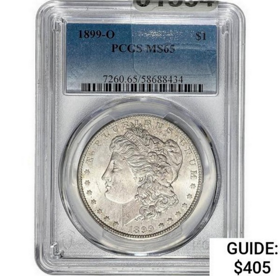 1899-O Morgan Silver Dollar  MS65