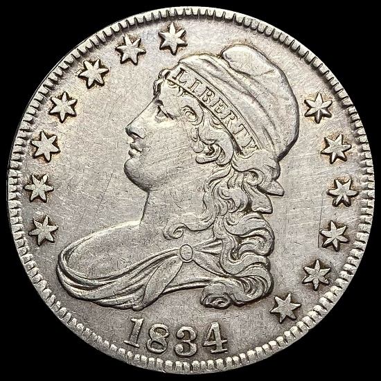 1834 Capped Bust Half Dollar LIGHTLY CIRCULATED