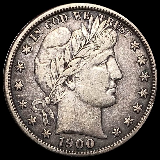 1900-S Silver Barber Half Dollar LIGHTLY CIRCULATED