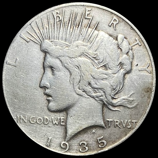 1935-S Silver Peace Dollar LIGHTLY CIRCULATED