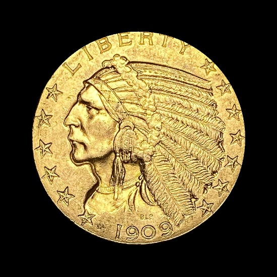 1909-D Indian Head Half Eagle $5 Gold UNCIRCULATED