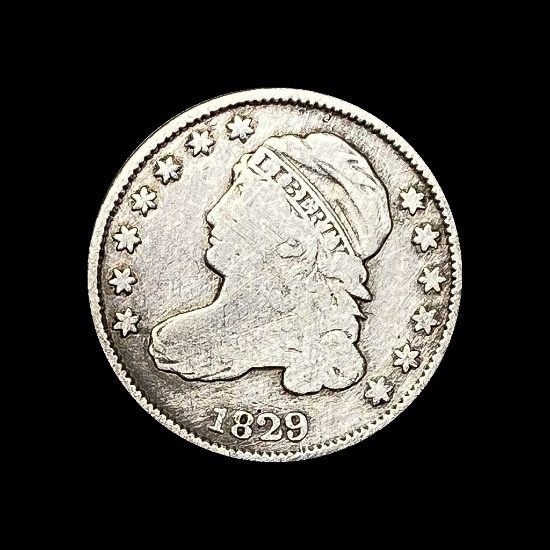 1829 Capped Bust Dime NICELY CIRCULATED