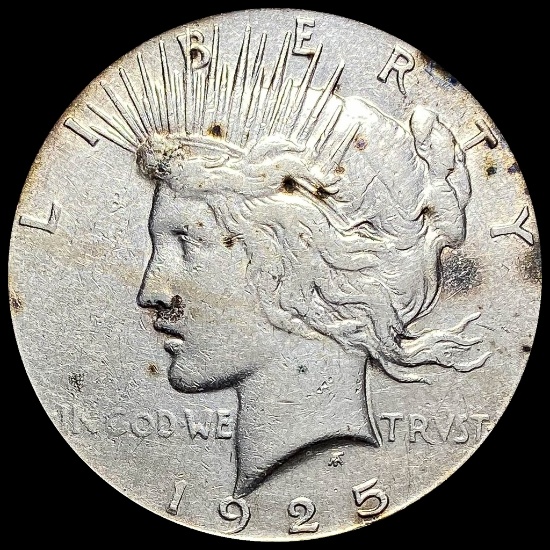 1925-S Silver Peace Dollar LIGHTLY CIRCULATED