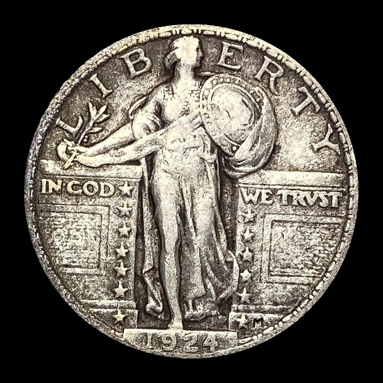 1924 Standing Liberty Silver Quarter LIGHTLY CIRCULATED