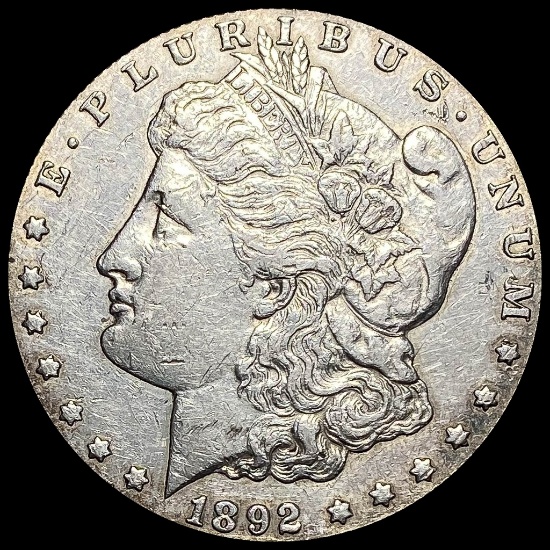 1892-CC Silver Morgan Dollar CLOSELY UNCIRCULATED