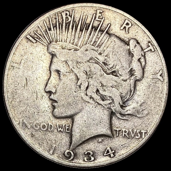 1934-D Peace Silver Dollar NICELY CIRCULATED