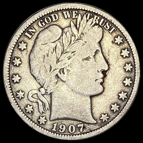 1907 Barber Half Dollar NICELY CIRCULATED