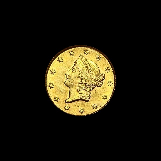1851 Gold $1 Liberty Head CHOICE AU