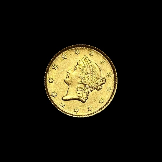 1851 Gold $1 Liberty Head Type 1 UNCIRCULATED