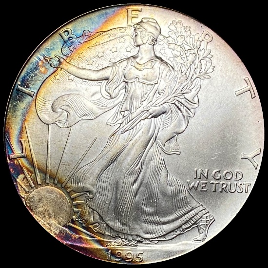 1995 1 oz Silver American Eagle $1 GEM BU
