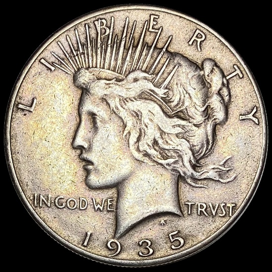 1935 Silver Peace Dollar CLOSELY UNCIRCULATED