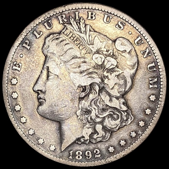 1892-CC Silver Morgan Dollar LIGHTLY CIRCULATED