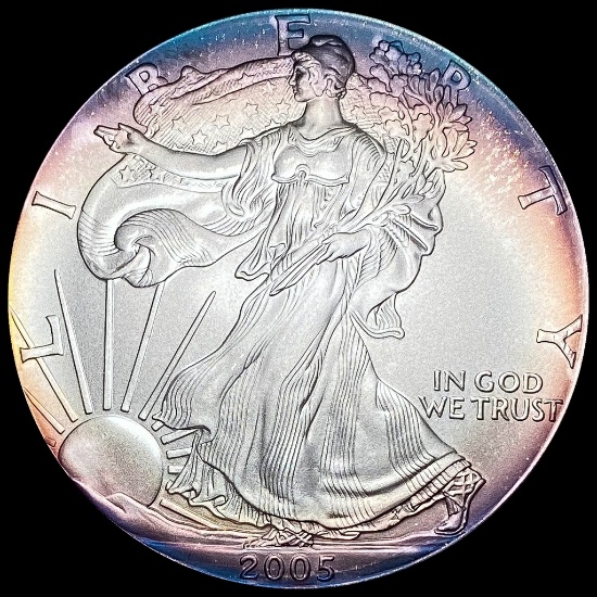2005 1 oz Silver American Eagle $1 GEM BU
