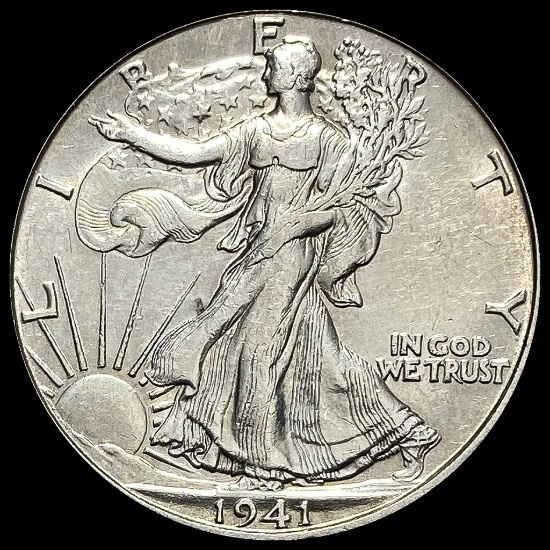1941-D Silver Half Dollar Walking Liberty UNCIRCULATED