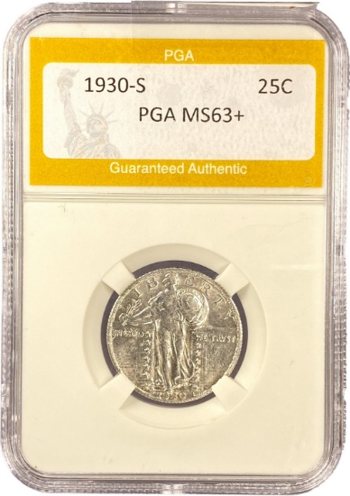 1930-S Standing Liberty Quarter PGA MS63
