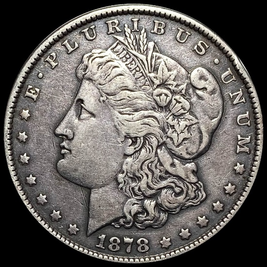 1878 Silver Morgan Dollar NEARLY UNCIRCULATED