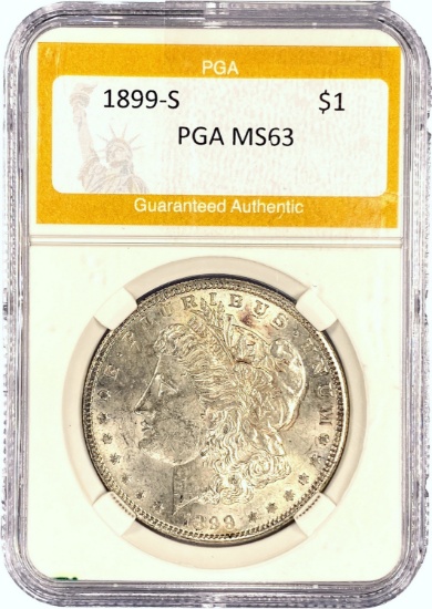1899-S Morgan Dollar PGA MS63