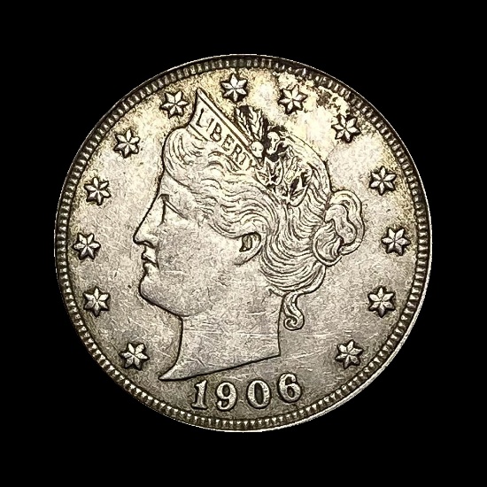 1906 Liberty Head Nickel NEARLY UNCIRCULATED