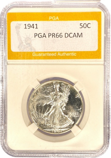 1941 50C Walking Liberty PGA PR66 DCAM