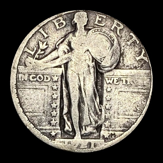1921 Standing Liberty Quarter LIGHTLY CIRCULATED