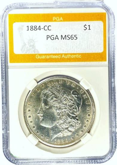1884-CC Morgan Dollar PGA MS65