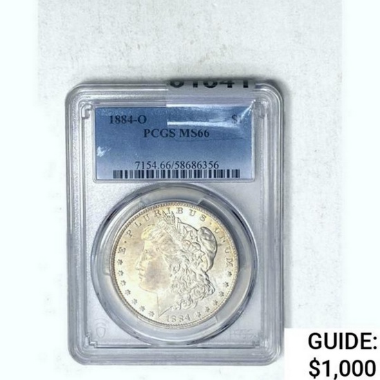 1884-O Morgan Silver Dollar  MS66