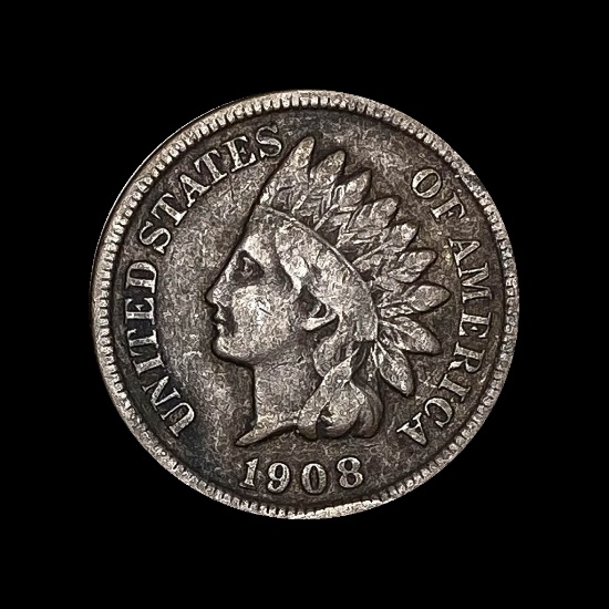 1908-S Indian Head Cent LIGHTLY CIRCULATED