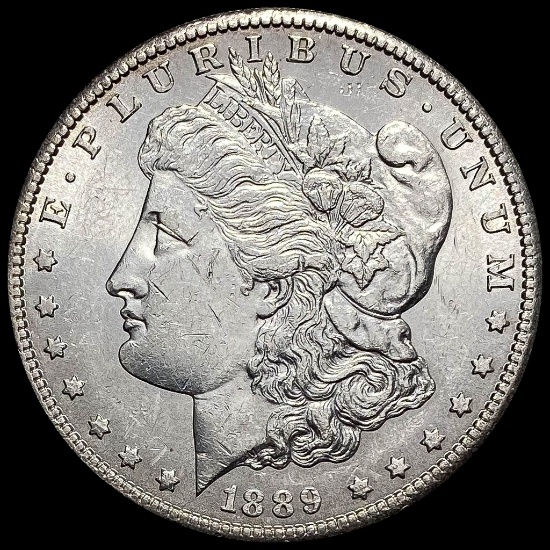 1889-S Silver Morgan Dollar CHOICE AU