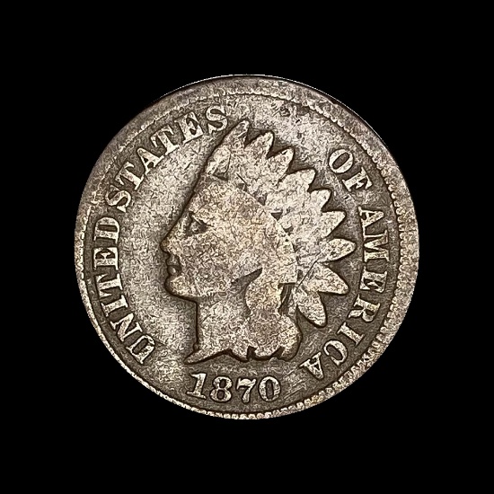 1870 Indian Head Cent NICELY CIRCULATED
