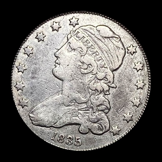 1835 Capped Bust Silver Quarter LIGHTLY CIRCULATED