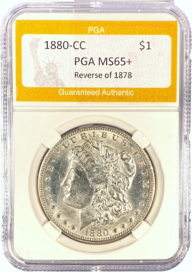 1880-CC Morgan Dollar PGA MS65+
