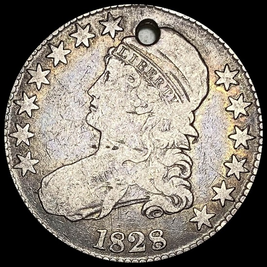 1828 Capped Bust Silver Half Dollar NICELY CIRCULATED