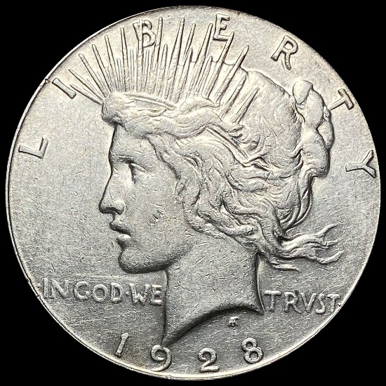 1928-S Silver Peace Dollar NEARLY UNCIRCULATED