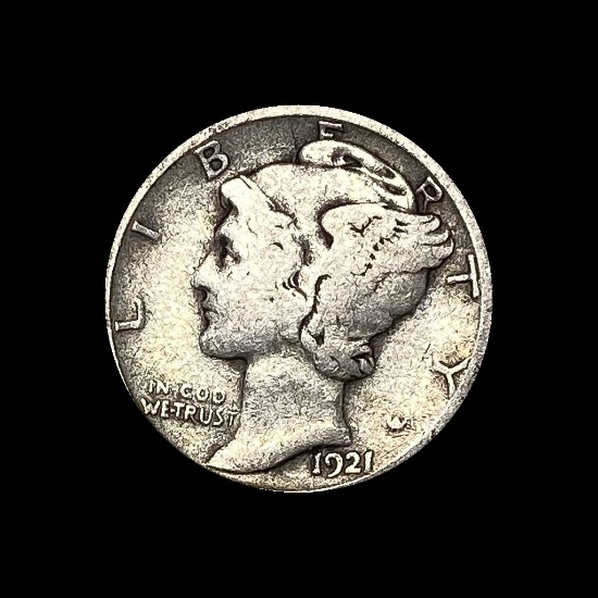 1921-D Mercury Dime NICELY CIRCULATED