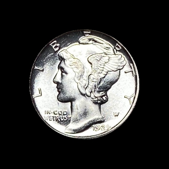 1929-D Silver Mercury Dime GEM BU